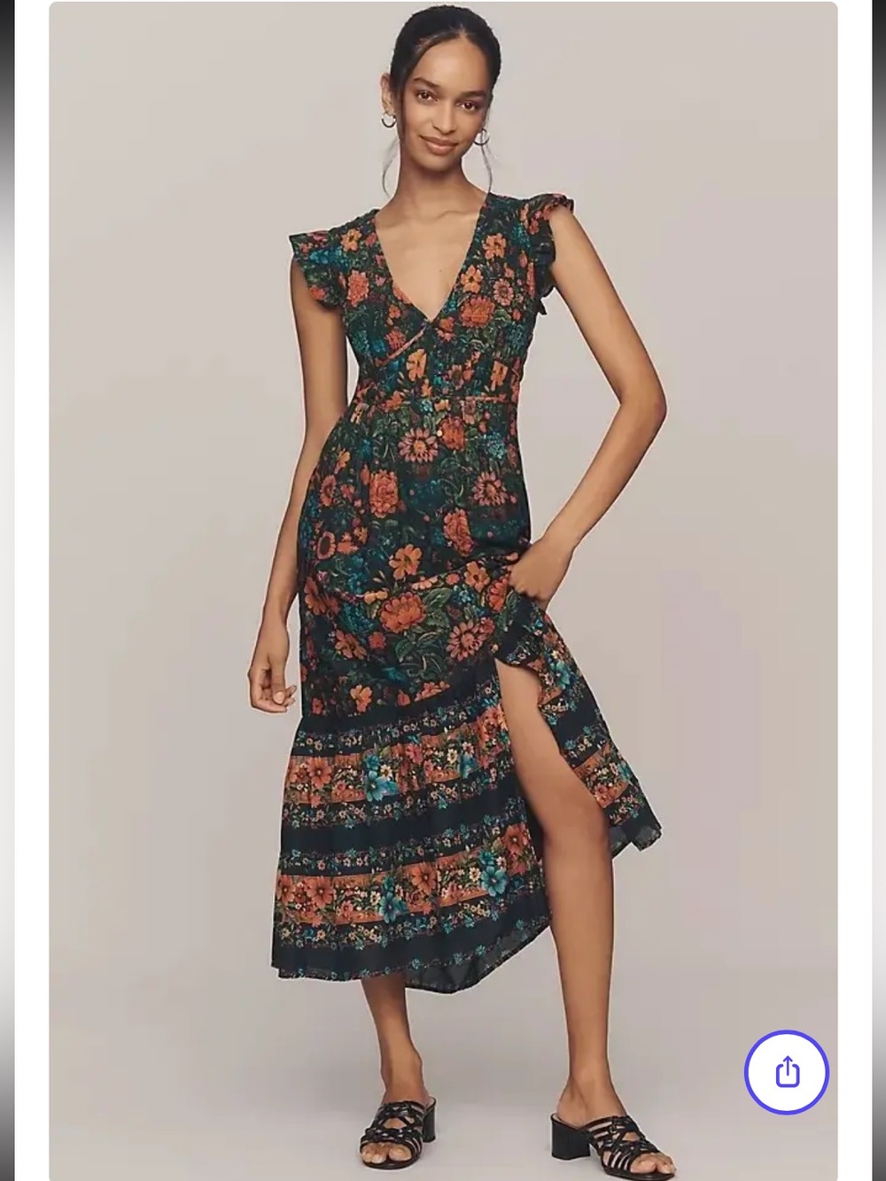 Anthropologie Peregrine Midi Dress